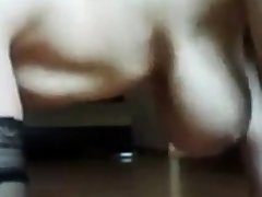 Showing off huge tits unskilled webcam